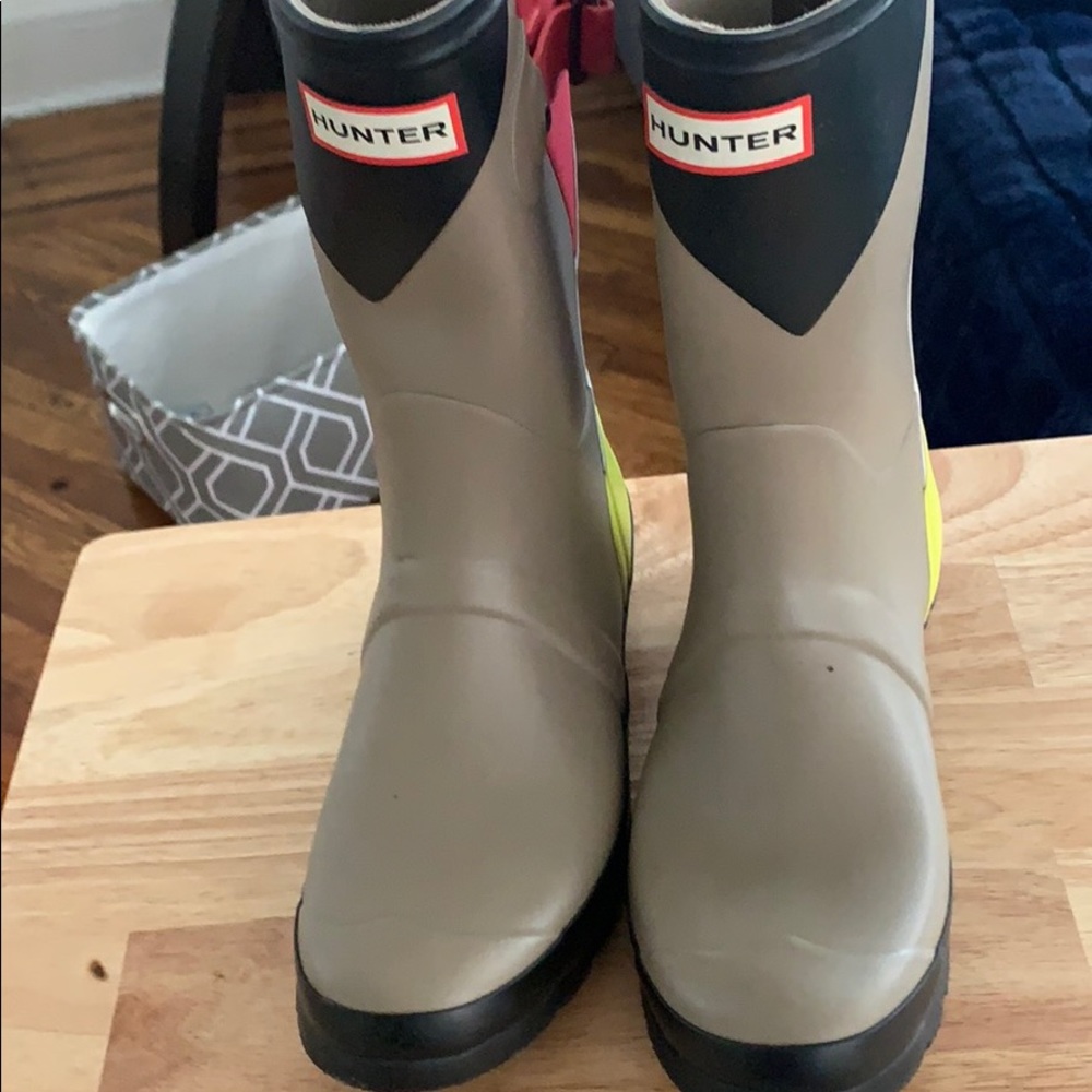 Multicolored Hunter Rainboots